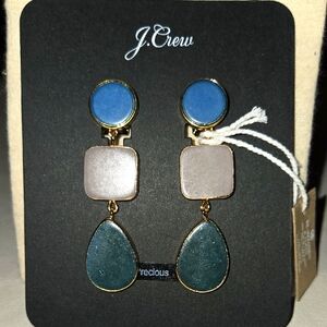 J Crew Semi Precious Earrings